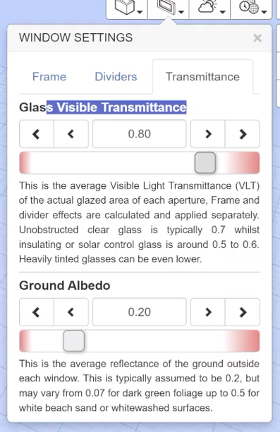 Glass Settings