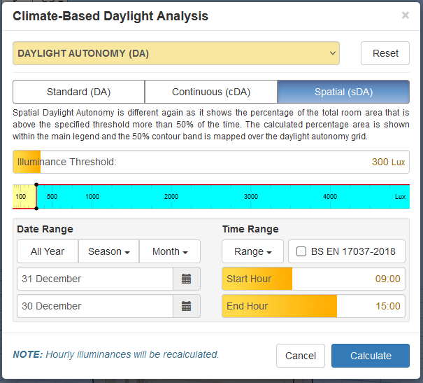 Spatial Daylight Autonomy